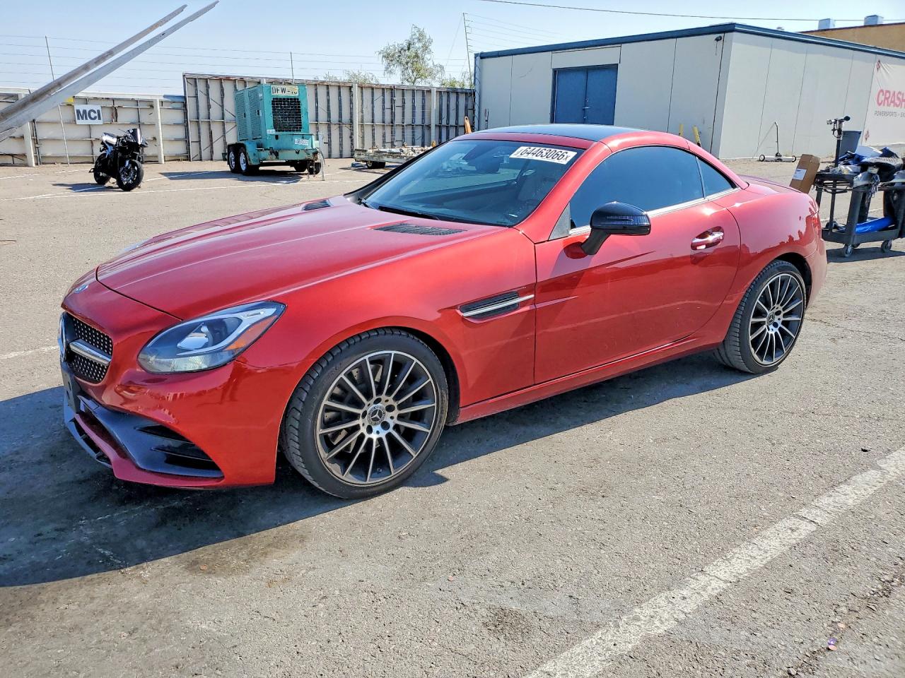 2018 Mercedes-Benz SLC-Class VIN WDDPK3JAXJF149781 COPART salvage auction — Minor Dent/Scratches, TX - CERTIFICATE OF TITLE, sold $8,700 on 2026-08-14 (photo 1)