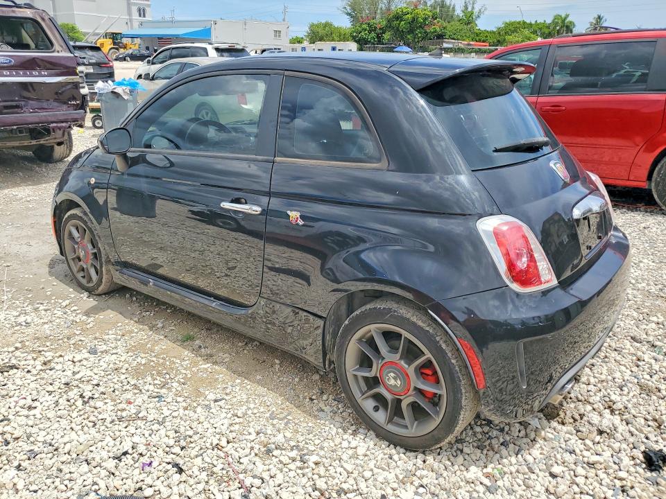 2012 Fiat 500 VIN 3C3CFFFH7CT291040 COPART salvage auction — MINOR DENT/SCRATCHES, TX - SALVAGE VEHICLE TITLE, sold $1,100 on 2026-09-23 (photo 2)
