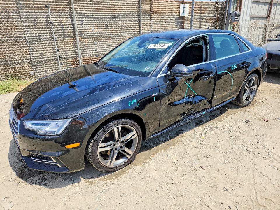 2018 Audi A4 VIN WAULMAF47JN002802 — COPART salvage auction photo