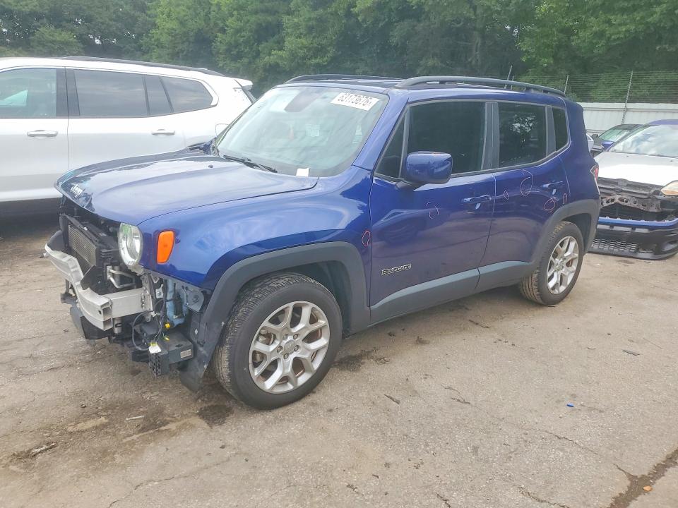2018 Jeep Renegade VIN ZACCJABB0JPJ34854 COPART salvage auction — FRONT END, Ga - Cert Of Title-Salvage, sold $1,500 on 2026-08-21 (photo 1)