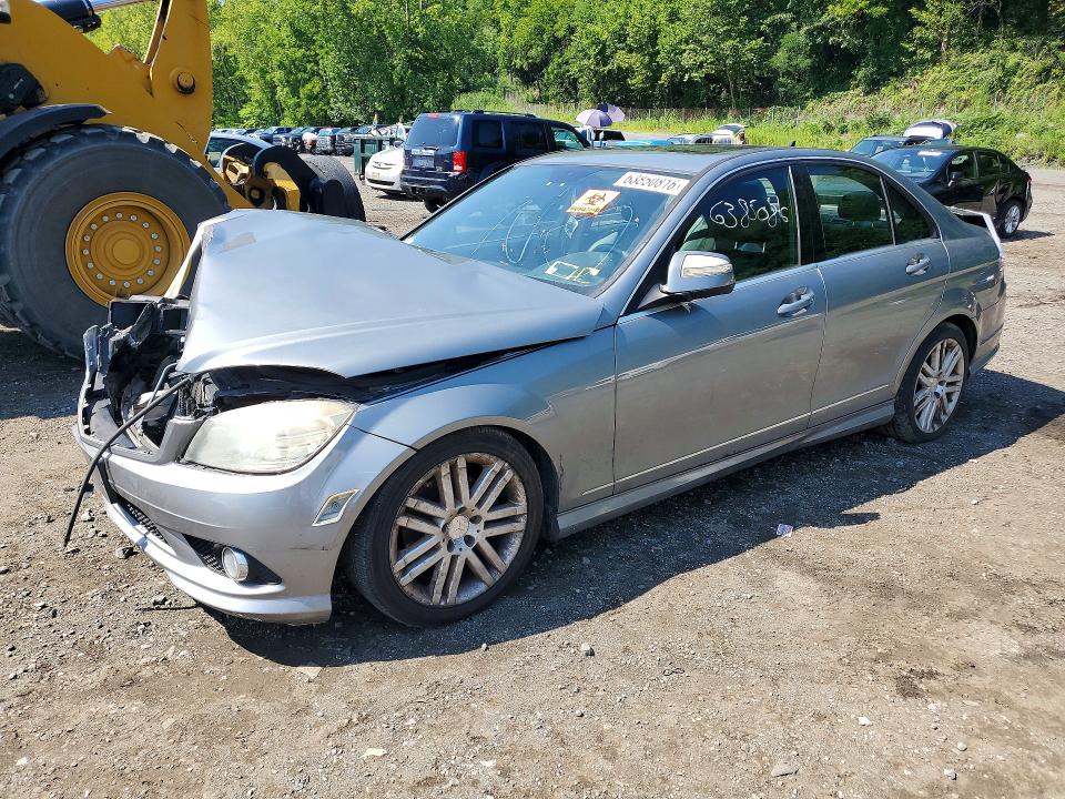 2009 Mercedes-benz C class VIN WDDGF81X79F223580 COPART salvage auction — FRONT END, NY - MV-907A SALVAGE CERTIFICATE, sold $500 on 2026-08-13 (photo 1)