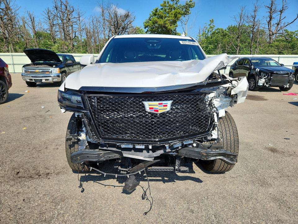 2021 Cadillac Escalade VIN 1GYS4NKL4MR349627 COPART salvage auction — FRONT END, Ny - Mv-907A Salvage Certificate, sold $21,000 on 2026-08-21 (photo 5)