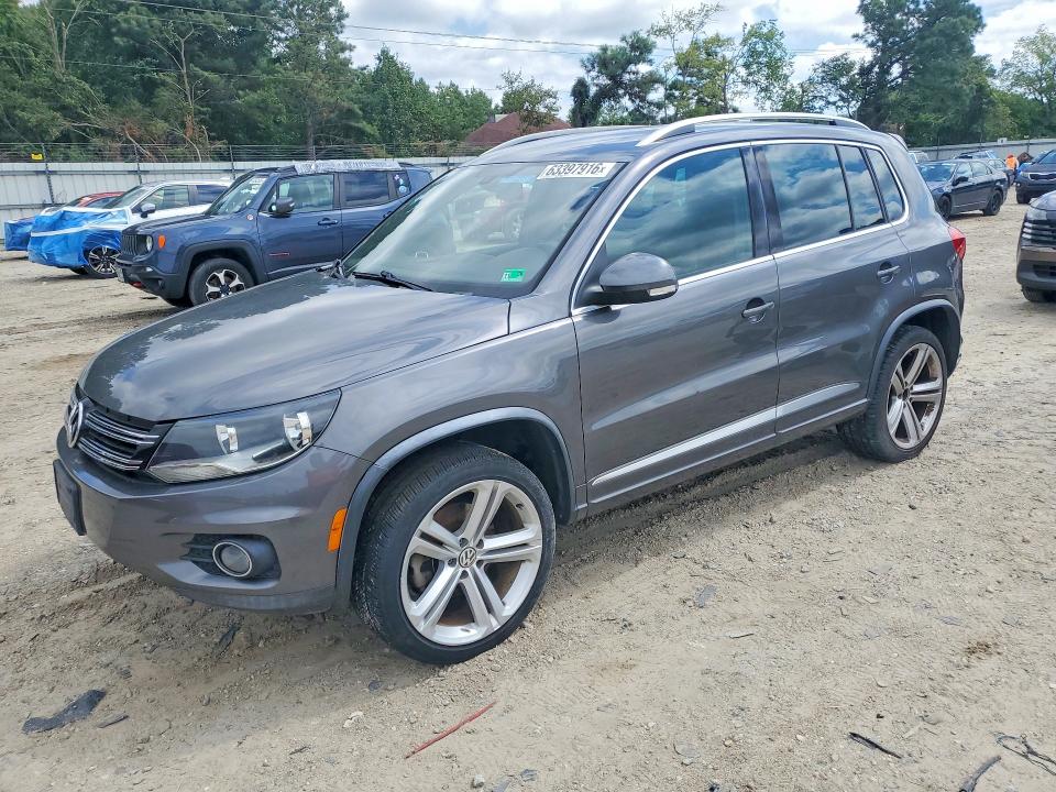 2016 Volkswagen Tiguan VIN WVGBV7AX3GW009051 COPART salvage auction — REAR END, Va - Certificate Of Title, sold $2,350 on 2026-08-18 (photo 1)