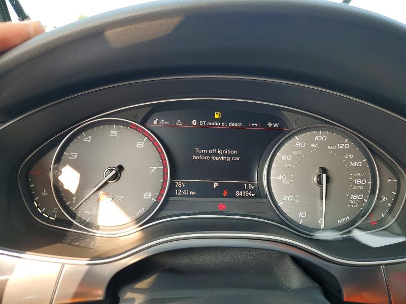 2016 Audi S7 VIN WAUW2AFC7GN149298 COPART salvage auction — WATER/FLOOD, Ny - Mv907A-Flood Salvage, sold $7,700 on 2026-08-28 (photo 9)