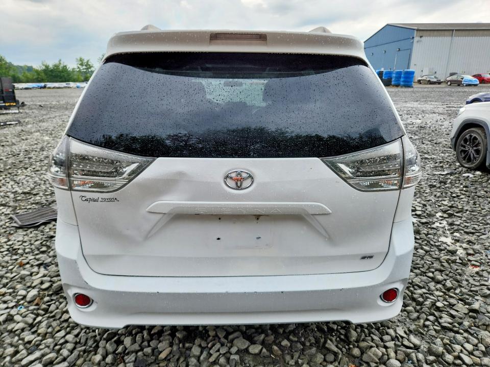 2014 Toyota Sienna VIN 5TDXK3DC7ES405579 COPART salvage auction — WATER/FLOOD, NJ - CERT OF TITLE-SALVAGE FLOOD, sold $1,400 on 2026-09-16 (photo 6)