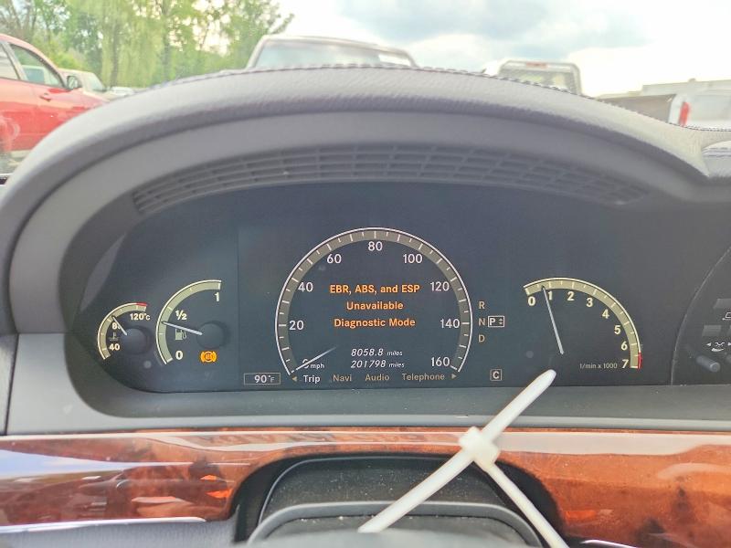 2007 Mercedes-benz S class VIN WDDNG86X27A128268 COPART salvage auction — REAR END, CT - CERT OF TITLE-SALVAGE, sold $525 on 2026-08-14 (photo 9)