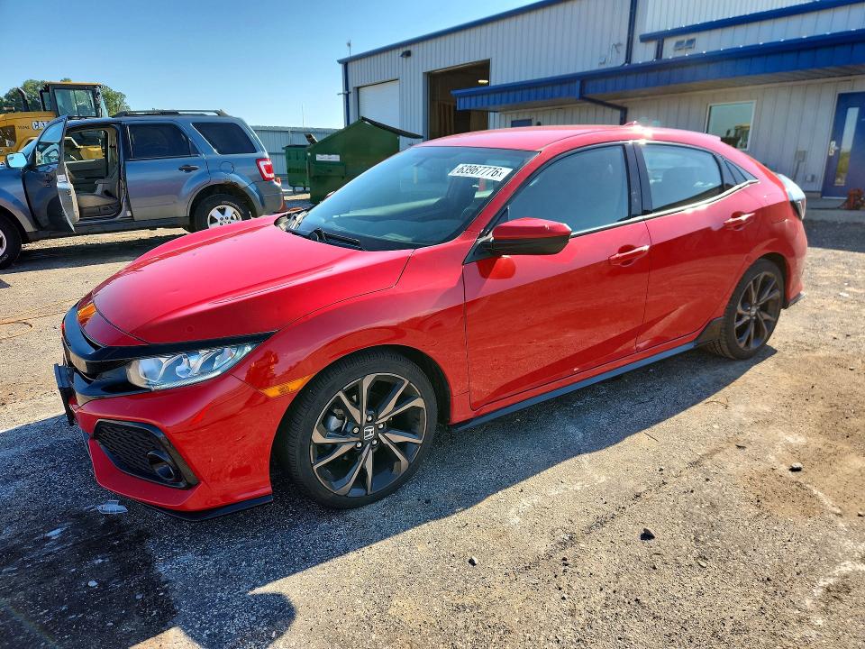 2018 Honda Civic VIN SHHFK7H47JU235341 — COPART salvage auction photo