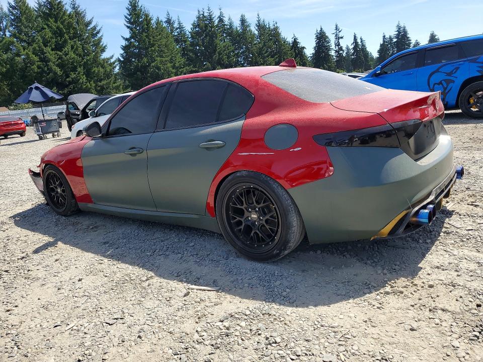 2018 Alfa romeo Giulia VIN ZARFAEBN7J7581489 COPART salvage auction — FRONT END, Wa - Bill Of Sale, sold $1,450 on 2026-08-25 (photo 2)
