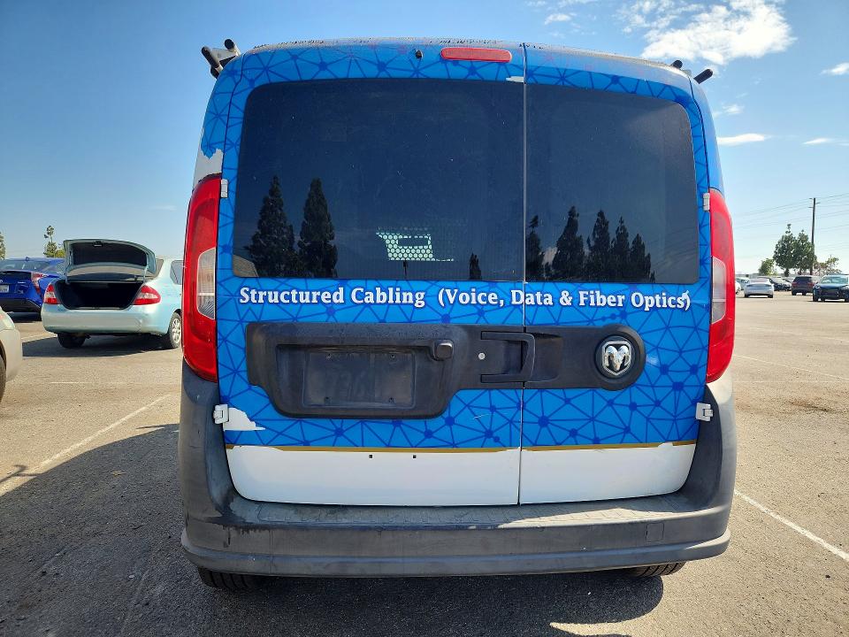 2016 Ram Promaster city VIN ZFBERFAT6F6978907 COPART salvage auction — MINOR DENT/SCRATCHES, CA - DIS/DLR/EXP ONLY CLEAN TITLE, sold $1,650 on 2026-08-17 (photo 6)