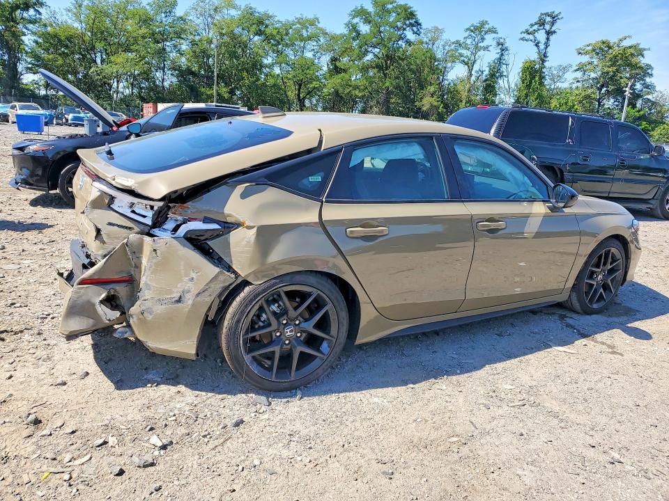 2026 Honda Civic VIN 19XFL2H80TE013740 COPART salvage auction — REAR END, Fl - Certificate Of Destruction, sold $7,000 on 2026-09-03 (photo 3)