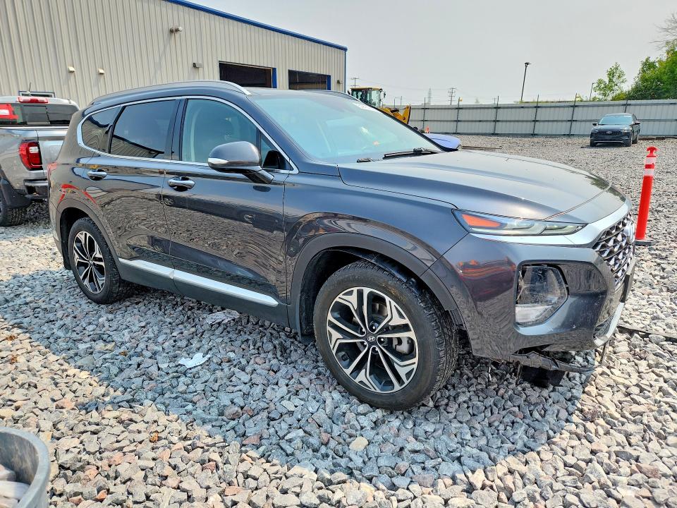 2020 Hyundai Santa fe VIN 5NMS3CAA1LH300918 COPART salvage auction — FRONT END, WI - CERT OF TITLE-SALVAGE VEHICLE, sold $7,600 on 2026-08-24 (photo 4)