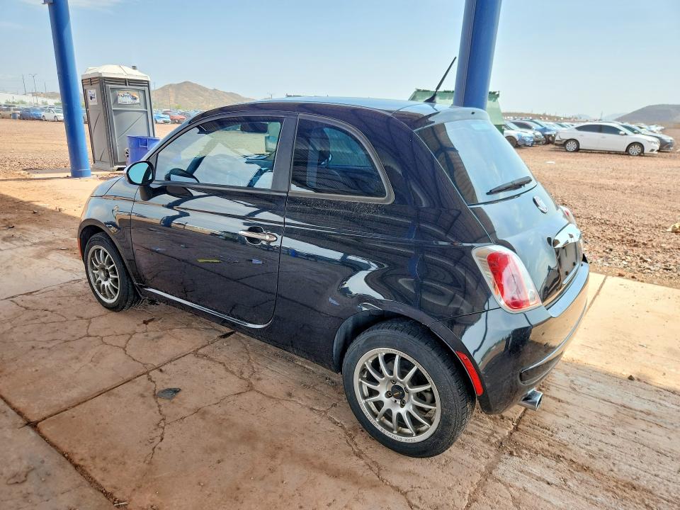 2012 Fiat 500 VIN 3C3CFFARXCT295423 COPART salvage auction — MINOR DENT/SCRATCHES, AZ - CERT OF TITLE - SALVAGE, sold $1,000 on 2026-09-10 (photo 2)