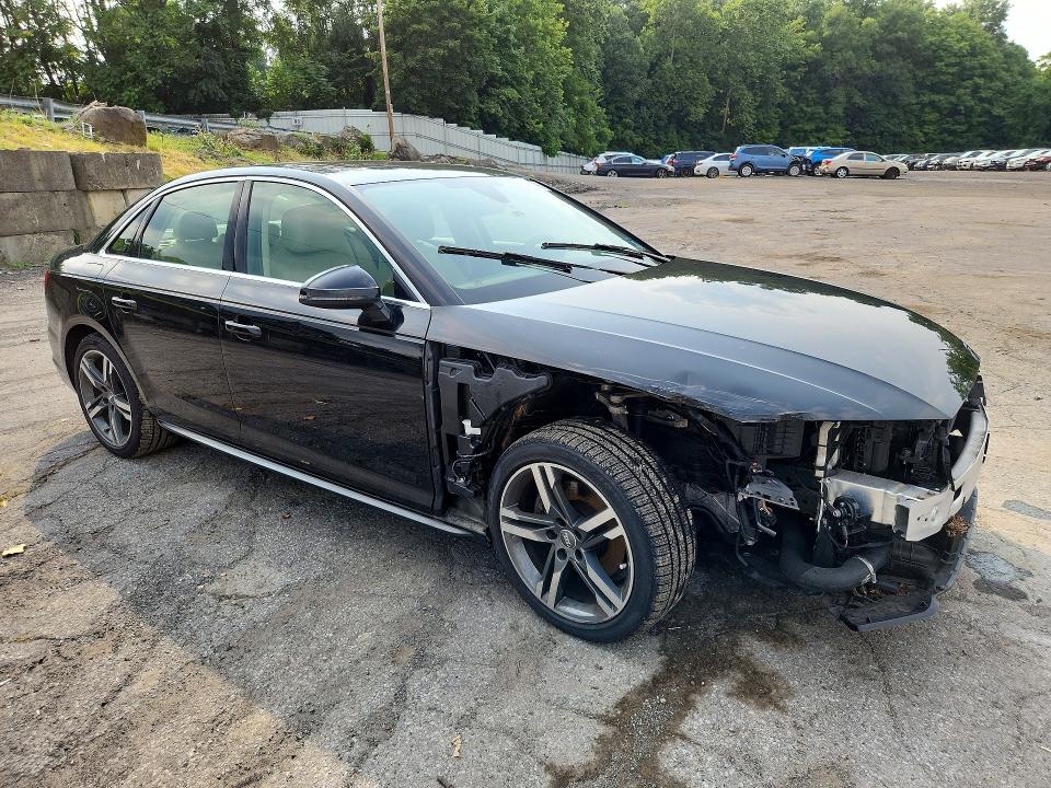 2018 Audi A4 VIN WAULMAF40JA086405 COPART salvage auction — FRONT END, Ny - Mv-907A Salvage Certificate, sold $7,100 on 2026-09-03 (photo 4)