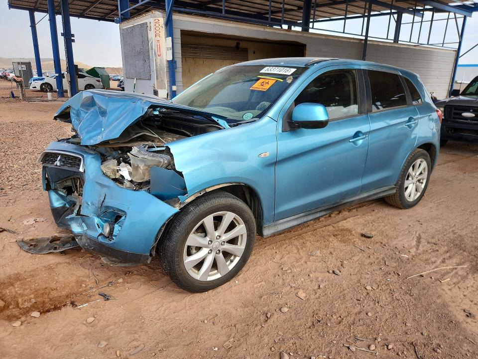 2014 Mitsubishi VIN 4A4AP3AU7EE026553 COPART salvage auction — FRONT END, AZ - CERT OF TITLE - SALVAGE, sold $225 on 2026-09-01 (photo 1)