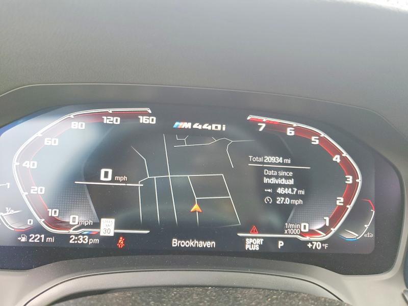 2021 BMW M4 VIN WBA13AR03MCF57719 COPART salvage auction — SIDE, Ny - Mv-907A Salvage Certificate, sold $20,600 on 2026-08-26 (photo 9)
