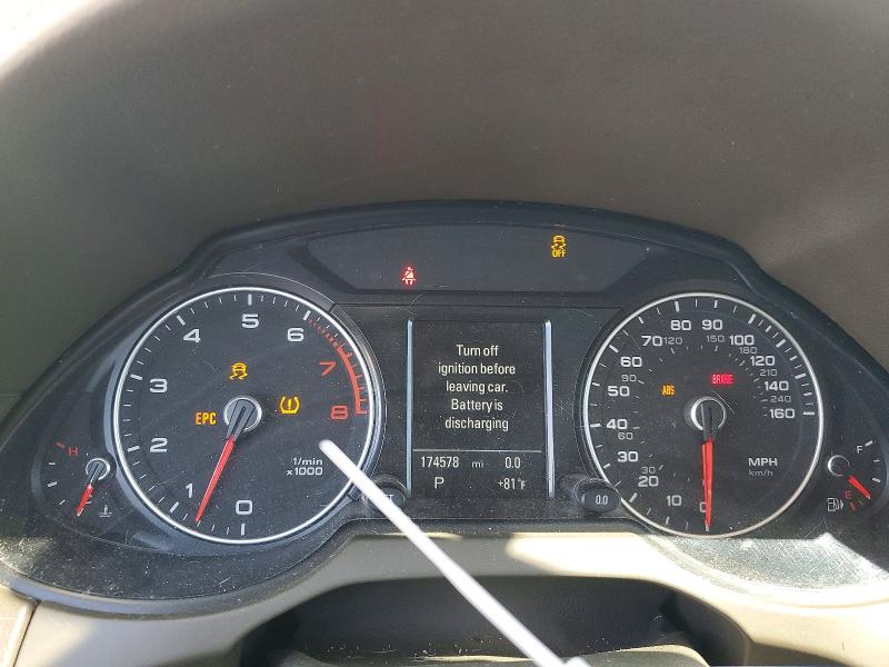 2014 Audi Q5 VIN WA1LFAFPXEA101144 COPART salvage auction — MECHANICAL, Tn - Certificate Of Title, sold $150 on 2026-09-02 (photo 9)
