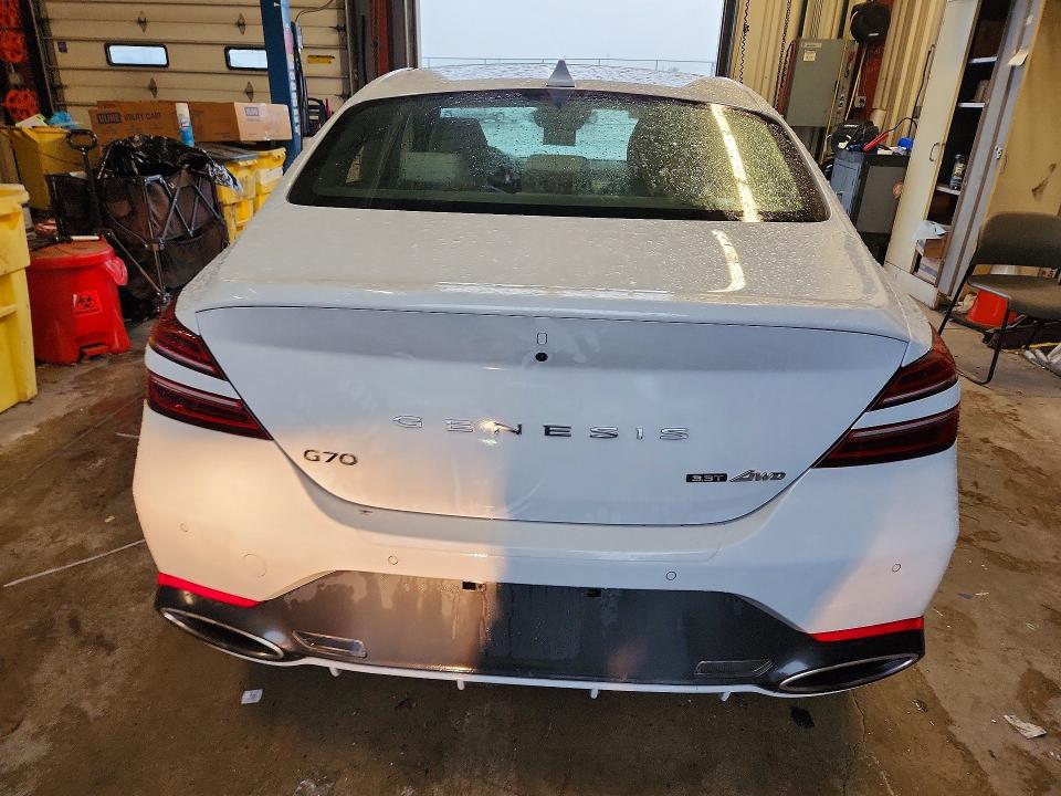 2023 Genesis G70 VIN KMTG54TE5PU109377 COPART salvage auction — SIDE, Salvage Title, sold $15,200 on 2026-08-28 (photo 6)