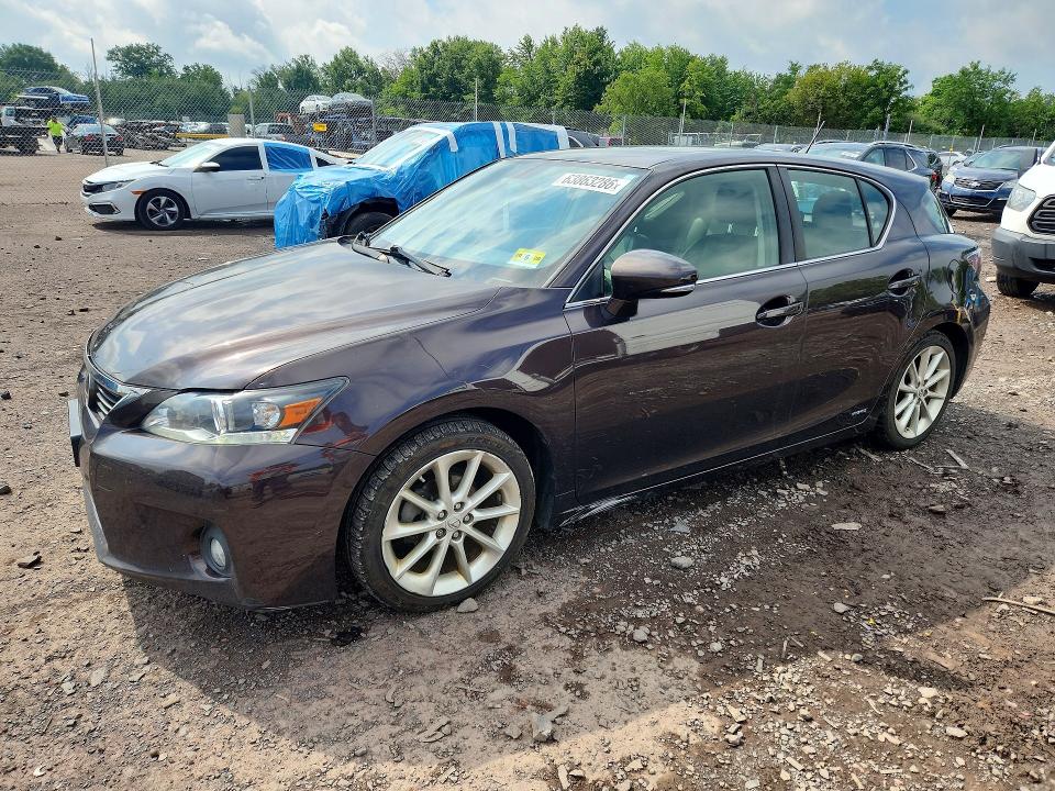 2013 Lexus Ct VIN JTHKD5BH8D2153800 COPART salvage auction — REAR END, Pa - Certificate Of Salvage, sold $1,700 on 2026-08-24 (photo 1)
