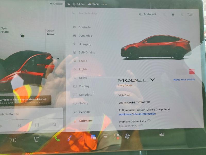 2026 Tesla Model y VIN 7SAYGDEDXTF621711 COPART salvage auction — FRONT END, Ks - Cert Of Title-Salvage, sold $22,800 on 2026-09-16 (photo 9)