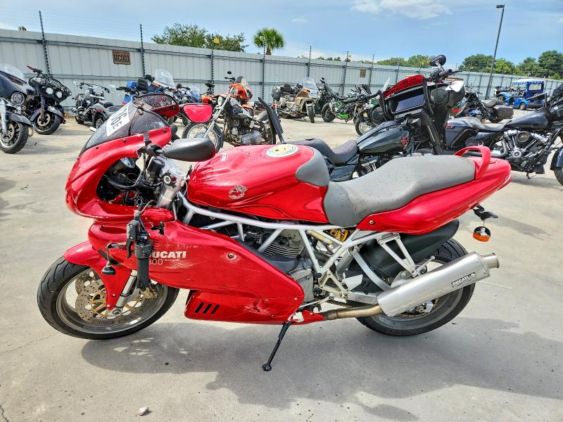 2005 Ducati Supersport VIN ZDM1LAAN05B004738 COPART salvage auction — SIDE, FL - CERT OF TITLE SLVG REBUILDABLE, sold $15 on 2026-09-09 (photo 3)