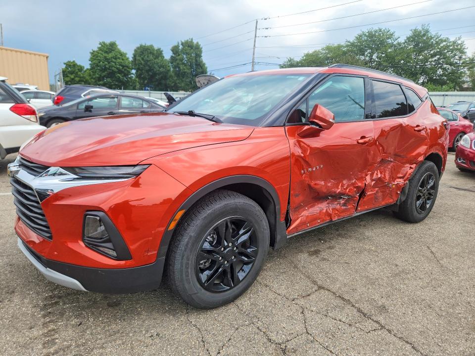 2021 Chevrolet Blazer VIN 3GNKBCRS2MS549195 — COPART salvage auction photo