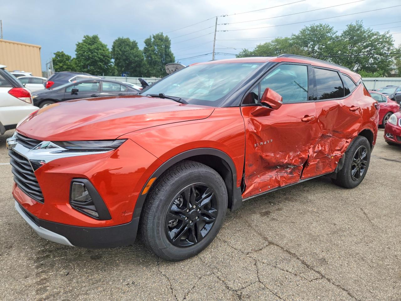 2021 Chevrolet Blazer VIN 3GNKBCRS2MS549195 — COPART salvage auction photo