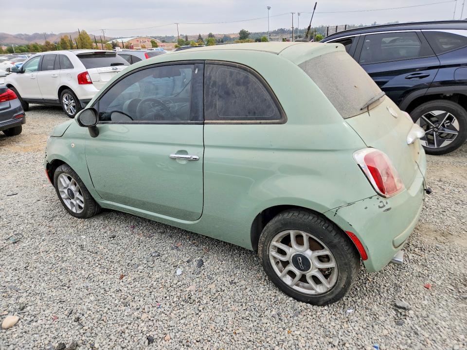 2012 Fiat 500 VIN 3C3CFFARXCT209849 COPART salvage auction — MINOR DENT/SCRATCHES, Ca - Cert Of Title-Salvaged, sold $175 on 2026-09-30 (photo 2)