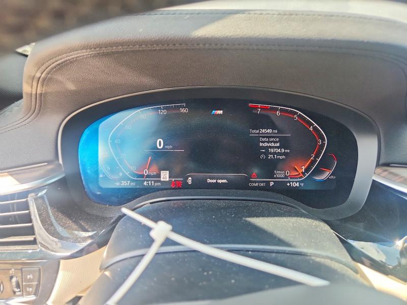 2020 BMW 5er VIN WBAJS3C04LCE50944 COPART salvage auction — REAR END, Tx - Salvage Vehicle Title, sold $17,900 on 2026-08-24 (photo 9)