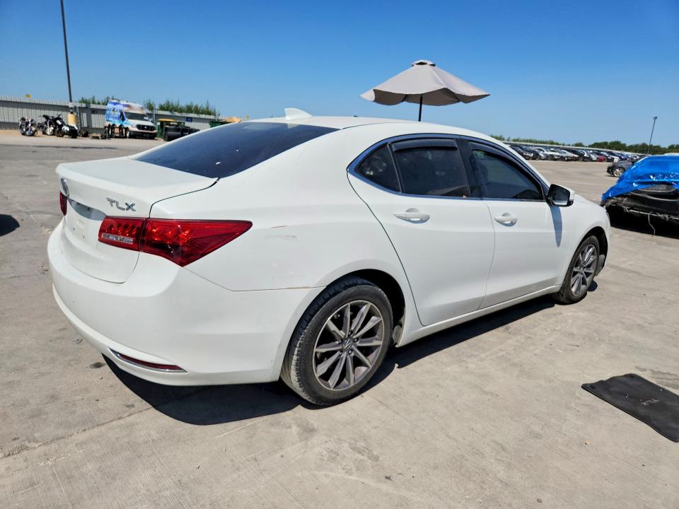2018 Acura Tlx VIN 19UUB1F39JA002815 COPART salvage auction — SIDE, Tx - Salvage Vehicle Title, sold $3,600 on 2026-09-03 (photo 3)