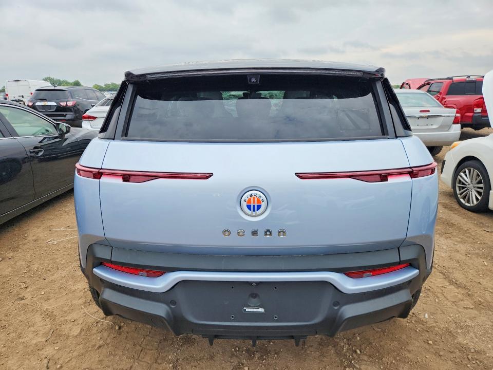 2023 Fisker Ocean VIN VCF1EBU23PG007815 COPART salvage auction — FRONT END, In - Certificate Of Title (P), sold $12,400 on 2026-08-13 (photo 6)
