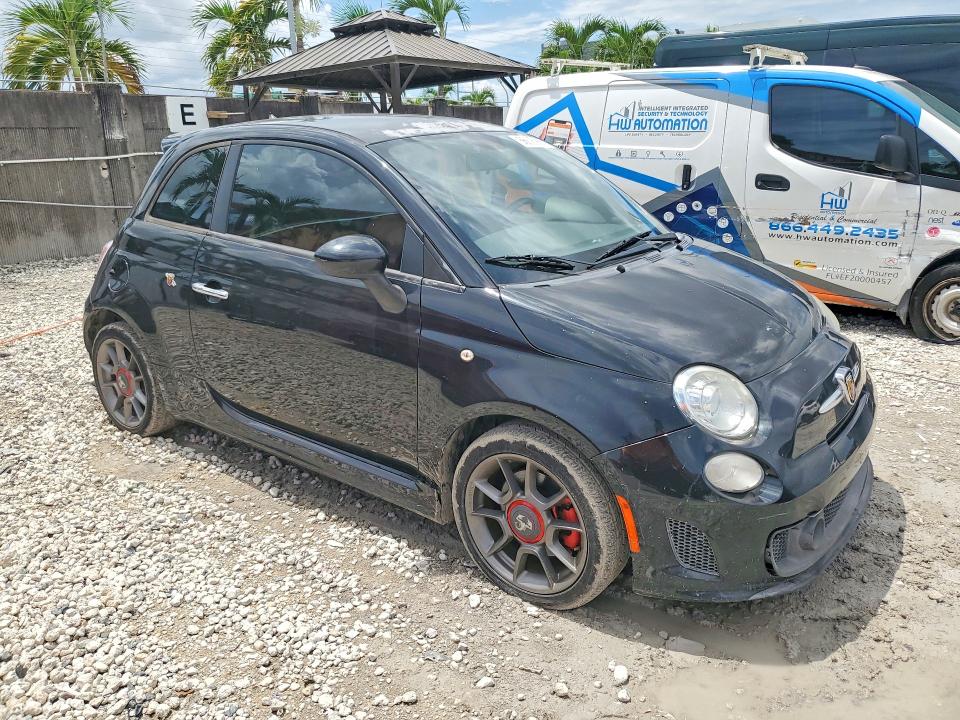 2012 Fiat 500 VIN 3C3CFFFH7CT291040 COPART salvage auction — MINOR DENT/SCRATCHES, TX - SALVAGE VEHICLE TITLE, sold $1,100 on 2026-09-23 (photo 4)