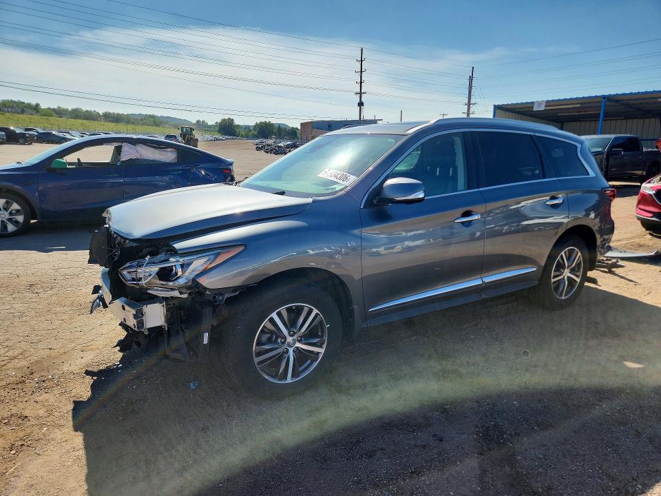 2019 Infiniti Qx60 VIN 5N1DL0MM4KC528238 COPART salvage auction — FRONT END, CO - SALVAGE TITLE, sold $3,750 on 2026-08-31 (photo 1)