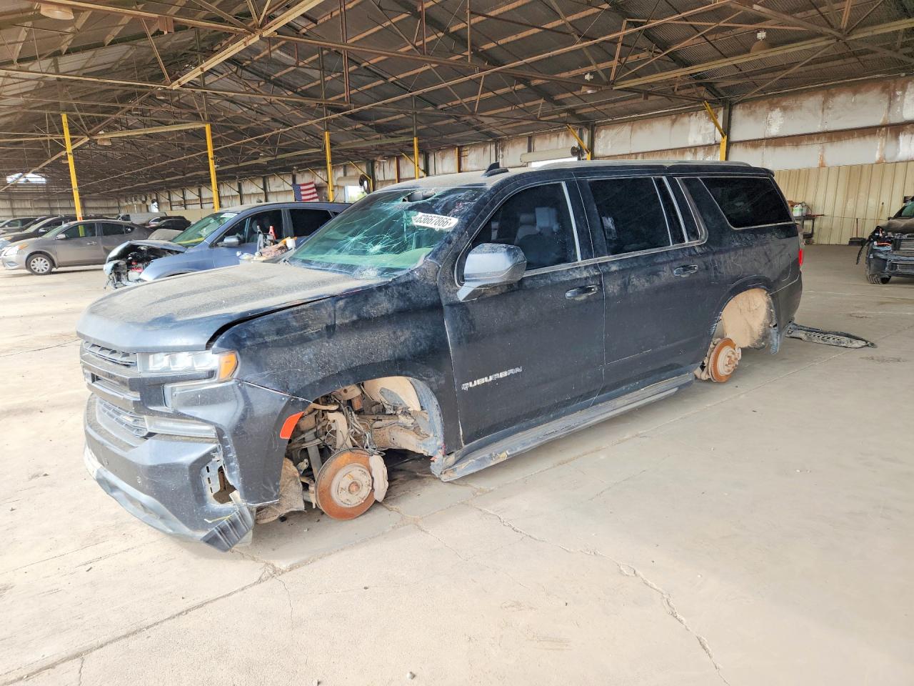 2021 Chevrolet Suburban VIN 1GNSKCKD6MR238657 — COPART salvage auction photo