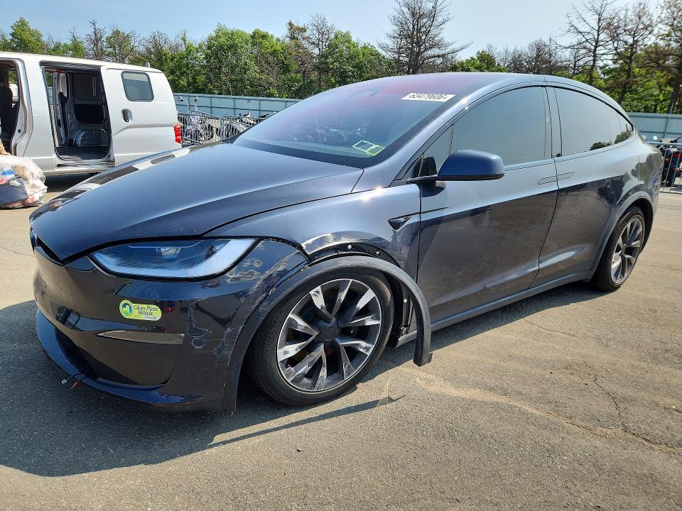 2025 Tesla Model x VIN 7SAXCBE51SF464993 — COPART salvage auction photo