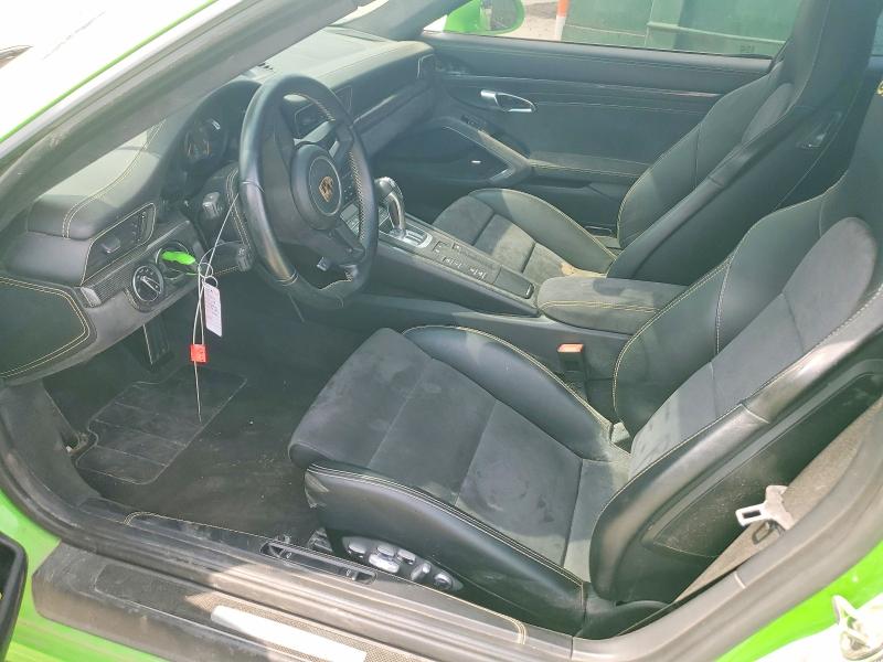 2018 Porsche 911 VIN WP0AC2A95JS175760 COPART salvage auction — FRONT END, Az - Cert Of Title - Salvage, sold $23,500 on 2026-08-14 (photo 7)