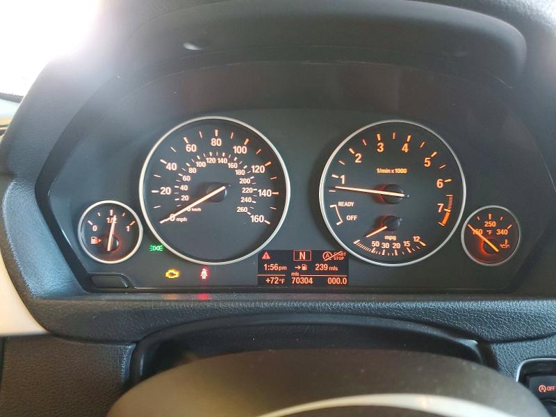 2013 BMW 3 series VIN WBA3C1C59DF441837 COPART salvage auction — MINOR DENT/SCRATCHES, CA - DIS/DLR/EXP ONLY CLEAN TITLE, sold $2,600 on 2026-08-20 (photo 9)