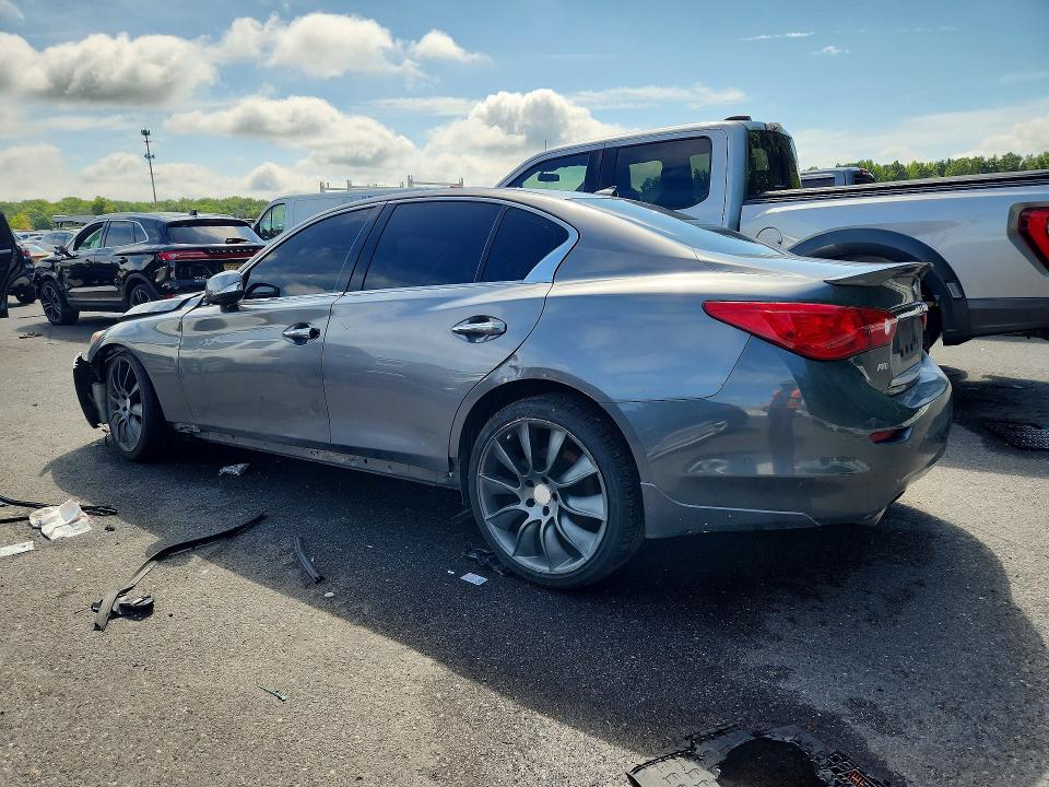 2015 Infiniti Q50 VIN JN1BV7AR9FM395283 COPART salvage auction — FRONT END, Pa - Reconstructed Clean, sold $1,950 on 2026-09-11 (photo 2)