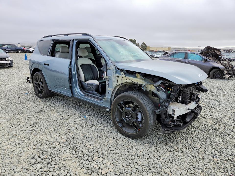 2024 Kia Ev9 VIN KNDAEFS58R6039950 COPART salvage auction — FRONT END, Ca - Salvage Certificate, sold $20,200 on 2026-08-20 (photo 4)