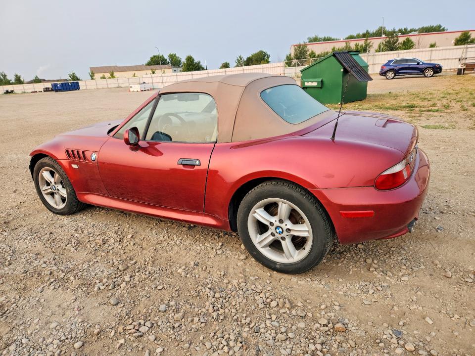 2001 BMW Z3 VIN WBACN33451LM01555 COPART salvage auction — FRONT END, Mt - Certificate Of Title, sold $1,300 on 2026-08-17 (photo 2)