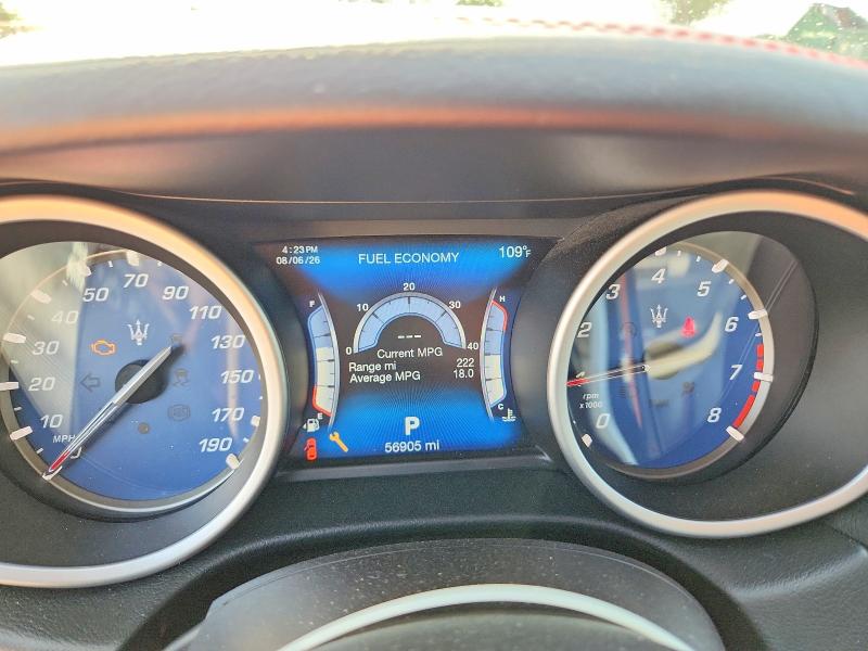 2017 Maserati Ghibli VIN ZAM57XSS9H1249763 COPART salvage auction — FRONT END, Salvage Title, sold $200 on 2026-08-17 (photo 9)