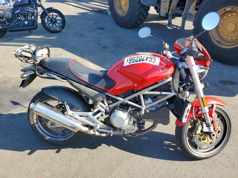 2001 Ducati M900s4 VIN ZDM1RB8SX1B000254 COPART salvage auction — FRONT END, CA - DIS/DLR/EXP ONLY CLEAN TITLE, sold $300 on 2026-09-14 (photo 1)