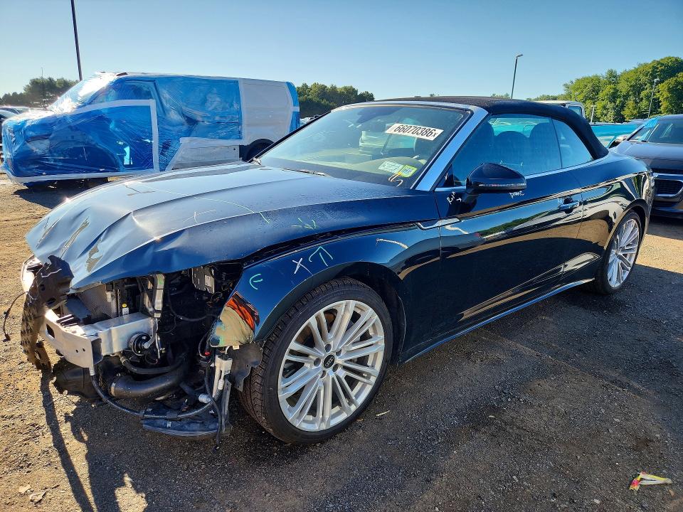 2022 Audi A5 VIN WAUWAGF56NN001504 — COPART salvage auction photo