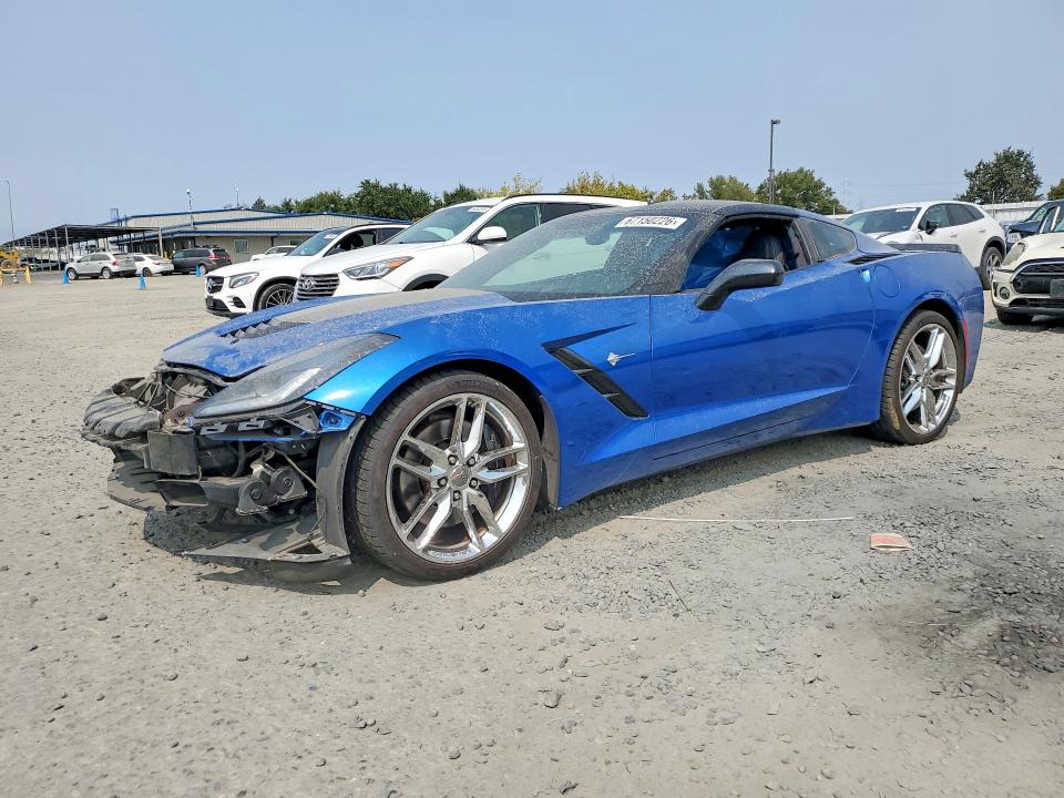 2015 Chevrolet Corvette Stingray VIN 1G1YK2D76F5118123 COPART salvage auction — FRONT END, Salvage Title, sold $21,100 on 2026-09-15 (photo 1)