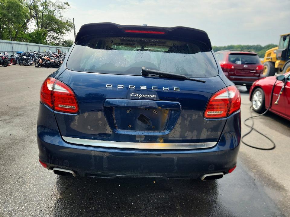 2013 Porsche Cayenne VIN WP1AA2A26DLA00648 COPART salvage auction — WATER/FLOOD, Nj - Cert Of Title-Salvage Flood, sold $425 on 2026-08-27 (photo 6)
