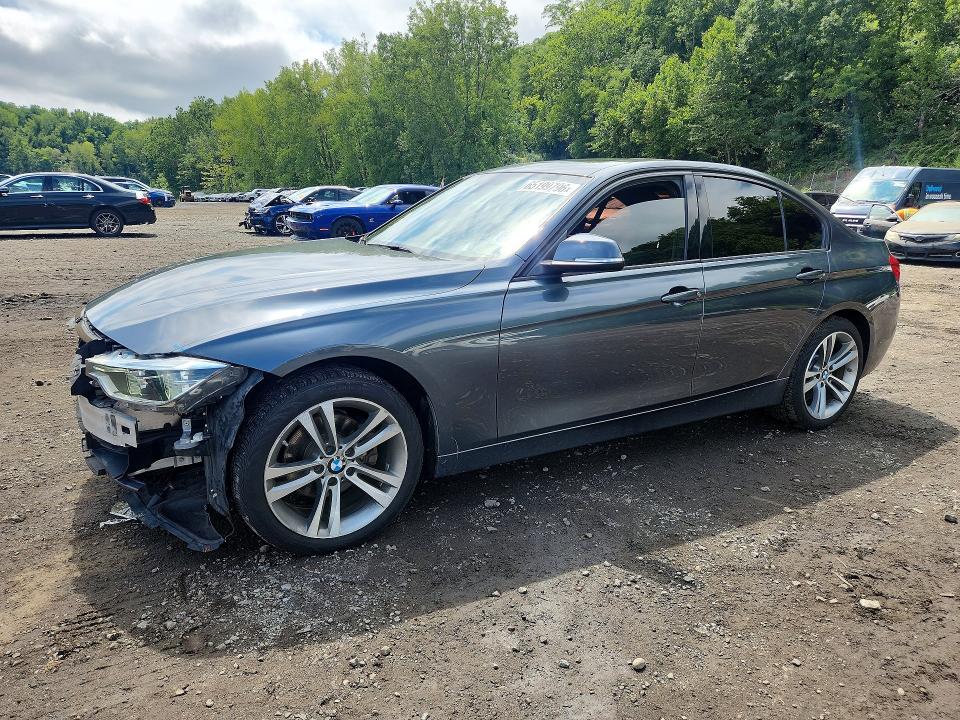 2016 BMW 3er VIN WBA8E3G56GNT26533 COPART salvage auction — FRONT END, Ny - Mv-907A Salvage Certificate, sold $3,800 on 2026-08-20 (photo 1)