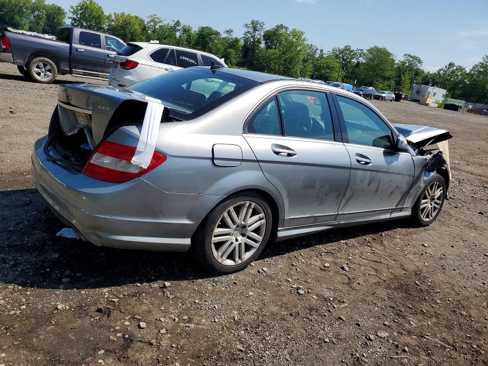 2009 Mercedes-benz C class VIN WDDGF81X79F223580 COPART salvage auction — FRONT END, NY - MV-907A SALVAGE CERTIFICATE, sold $500 on 2026-08-13 (photo 3)