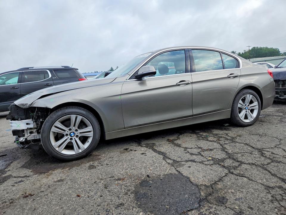 2016 BMW 3er VIN WBA8E3G52GNT80573 COPART salvage auction — FRONT END, Pa - Certificate Of Salvage, sold $2,800 on 2026-08-21 (photo 1)