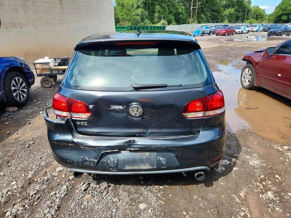 2013 Volkswagen Gti VIN WVWHD7AJ5DW133007 COPART salvage auction — REAR END, Pa - Certificate Of Salvage, sold $2,750 on 2026-08-17 (photo 6)