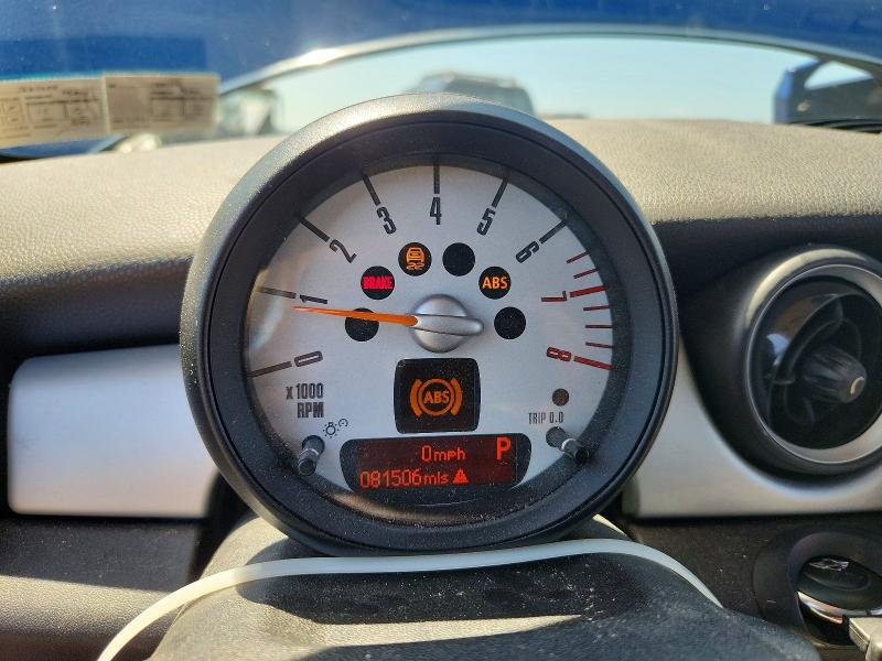 2013 Mini Cooper VIN WMWSU3C55DT689279 COPART salvage auction — FRONT END, Pa - Certificate Of Salvage, sold $400 on 2026-08-11 (photo 9)