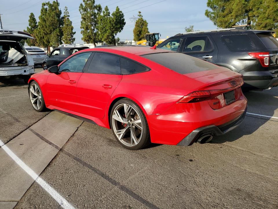 2021 Audi Rs7 VIN WUAPCBF21MN902632 COPART salvage auction — FRONT END, CA - SALVAGE CERTIFICATE, sold $42,250 on 2026-09-29 (photo 2)